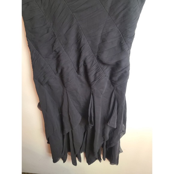 Vintage Maxazria Collection Women's Dress Spaghetti Straps Black Size 10 - Picture 5 of 12
